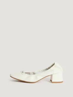 Rouje Souliers>Ballerines NICOISE CuirBlanc