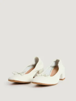 Rouje Souliers>Ballerines NICOISE CuirBlanc