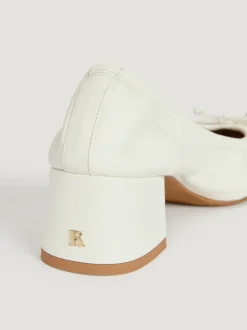 Rouje Souliers></noscript>Ballerines NICOISE CuirBlanc