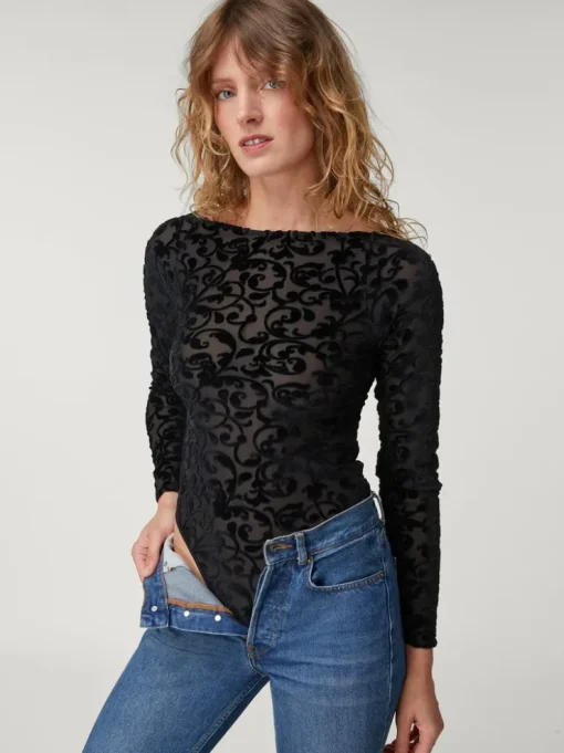 Rouje Tops|Bodys>Body TREVOR VeloursNoir