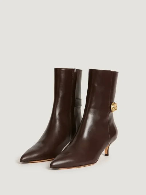 Rouje Souliers>Bottines CHICA CuirChocolat