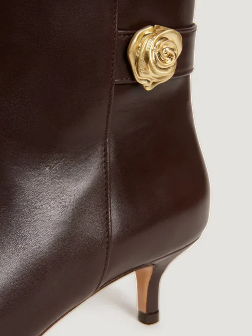 Rouje Souliers>Bottines CHICA CuirChocolat