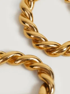 Rouje Bijoux>Boucles d'oreilles AUDREY DoréVieilli