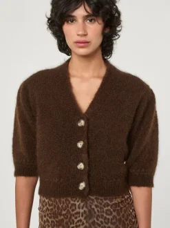 Rouje Mailles>Cardigan NONO UniMarron