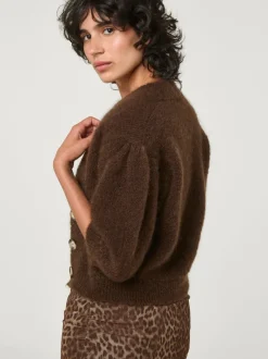 Rouje Mailles></noscript>Cardigan NONO UniMarron