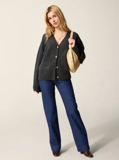 Rouje Mailles>Cardigan RANDY Anthracite
