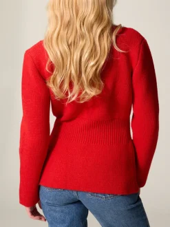 Rouje Mailles></noscript>Cardigan SAM UniRouge