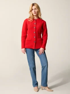 Rouje Mailles></noscript>Cardigan SAM UniRouge