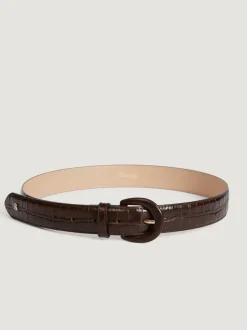 Rouje Ceintures>Ceinture COOPER CrocoChocolat