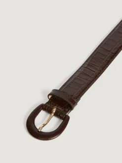 Rouje Ceintures>Ceinture COOPER CrocoChocolat