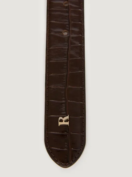 Rouje Ceintures>Ceinture COOPER CrocoChocolat