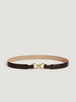 Rouje Ceintures>Ceinture Laure CROCOCHOCOLAT