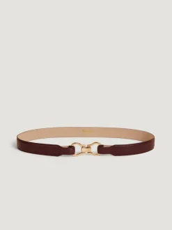 Rouje Ceintures>Ceinture LAURE CuirBordeaux