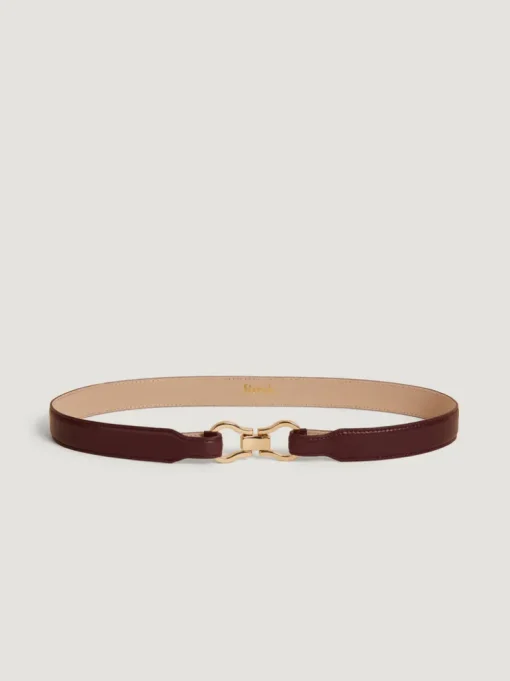 Rouje Ceintures>Ceinture LAURE CuirBordeaux
