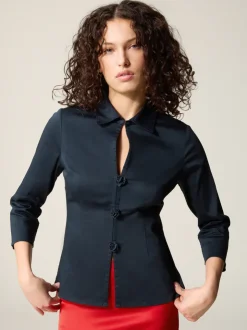 Rouje Tops>Chemise AVA UniMarine