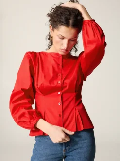 Rouje Tops></noscript>Chemise CLAUDINE UniRouge