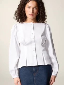 Rouje Tops></noscript>Chemise CLAUDINE UniBlanc