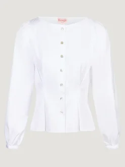 Rouje Tops></noscript>Chemise CLAUDINE UniBlanc