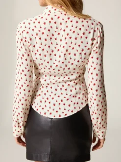 Rouje Tops></noscript>Chemise PALMYRA FLEURETTESAUVAGEECRU