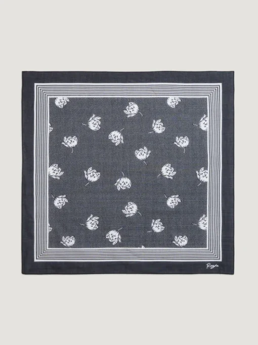 Rouje Lifestyle>Foulard TANGUY CHAMPSDETULIPESMARINE