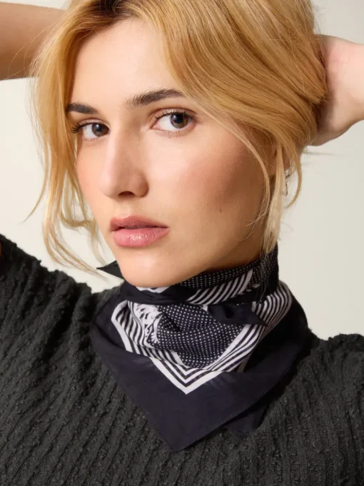Rouje Lifestyle>Foulard TANGUY CHAMPSDETULIPESMARINE