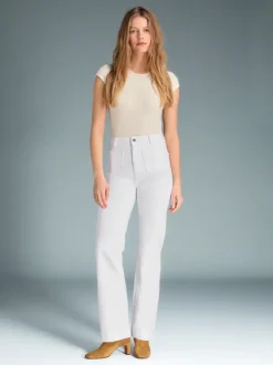 Rouje Denim|Jeans Évasés>Jean BELLEVILLE UniBlanc