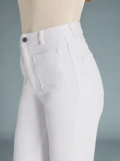 Rouje Denim|Jeans Évasés></noscript>Jean BELLEVILLE UniBlanc