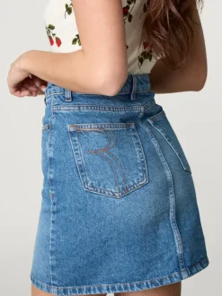 Rouje Jupes>Jupe DENISE Indigodoublestone