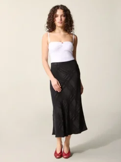 Rouje Jupes>Jupe FLORINE BlackJacquard