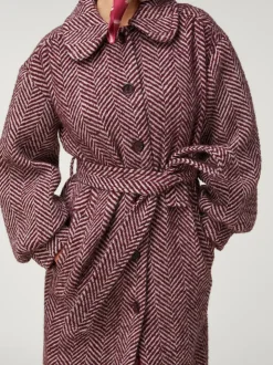 Rouje Manteaux & Vestes>Manteau GERARD ChevronBordeaux