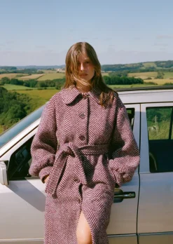 Rouje Manteaux & Vestes></noscript>Manteau GERARD ChevronBordeaux