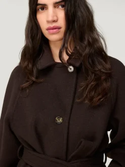 Rouje Manteaux & Vestes>Manteau SAMIE LaineMoka
