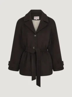 Rouje Manteaux & Vestes></noscript>Manteau SAMIE LaineMoka