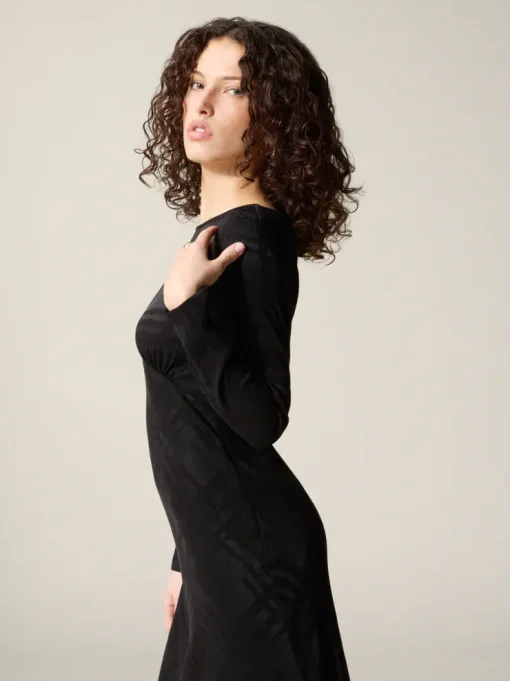Rouje Robes>Robe ABIA BlackJacquard