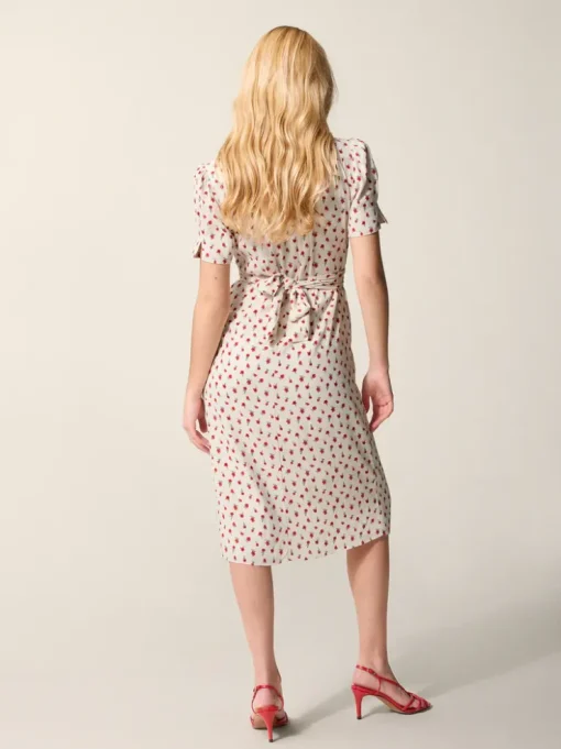 Rouje Robes>Robe ANAIS FLEURETTESAUVAGEECRU