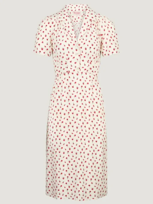 Rouje Robes>Robe ANAIS FLEURETTESAUVAGEECRU