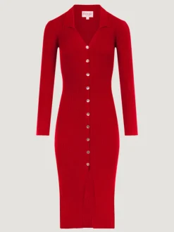 Rouje Robes|Mailles></noscript>Robe AURE UniRouge
