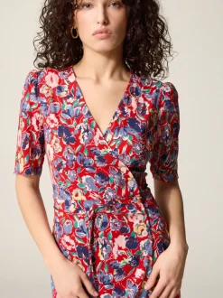 Rouje Robes>Robe GABIN FLORALGARDENROUGE