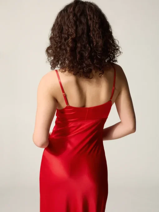 Rouje Robes>Robe JOSEPHINA SATINROUGE