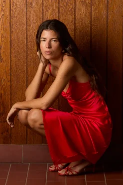 Rouje Robes></noscript>Robe JOSEPHINA SATINROUGE