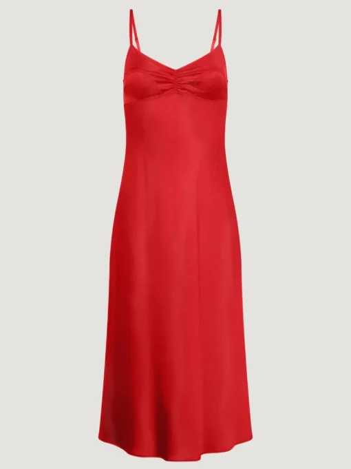 Rouje Robes>Robe JOSEPHINA SATINROUGE