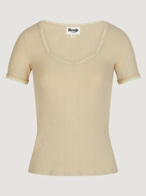 Rouje Tops>Top GIUIA Crème