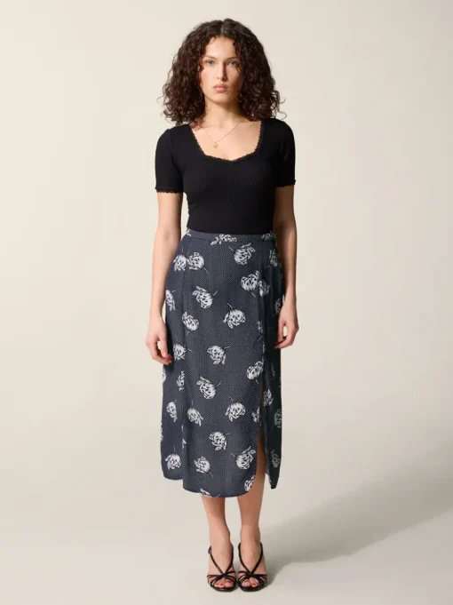 Rouje Tops>Top GIUIA Noir