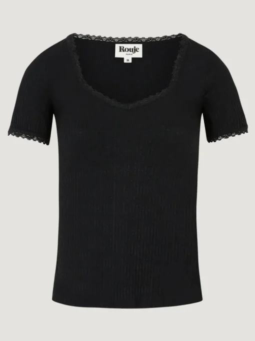 Rouje Tops>Top GIUIA Noir