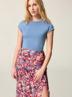 Rouje Tops>T-Shirt FERGUS UniBleu