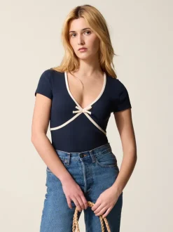 Rouje Tops>T-Shirt KARENE UniMarine