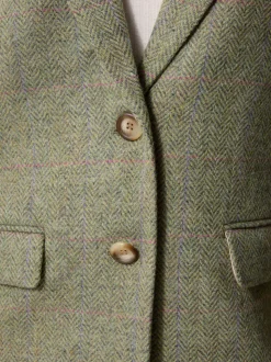 Rouje Manteaux & Vestes>Veste JACQUES ChevronCarreauxMenthe